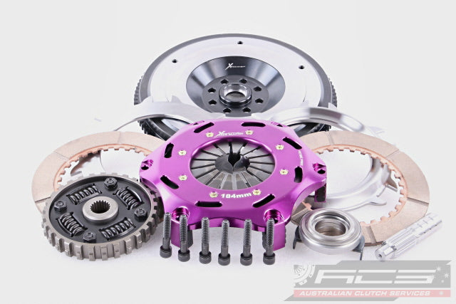Xtreme Performance - 184mm Sprung Ceramic Twin Plate Clutch Kit Incl Flywheel 1220Nm