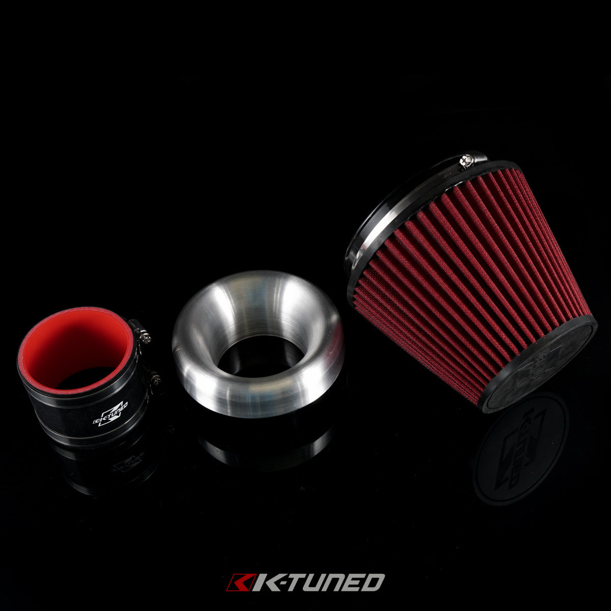 K-Tuned K-Swap Cold Air Intake - 3.5 Intake / Velocity stack w/filter β K-Tuned for Honda K-Series (KTD-CAV-35B)