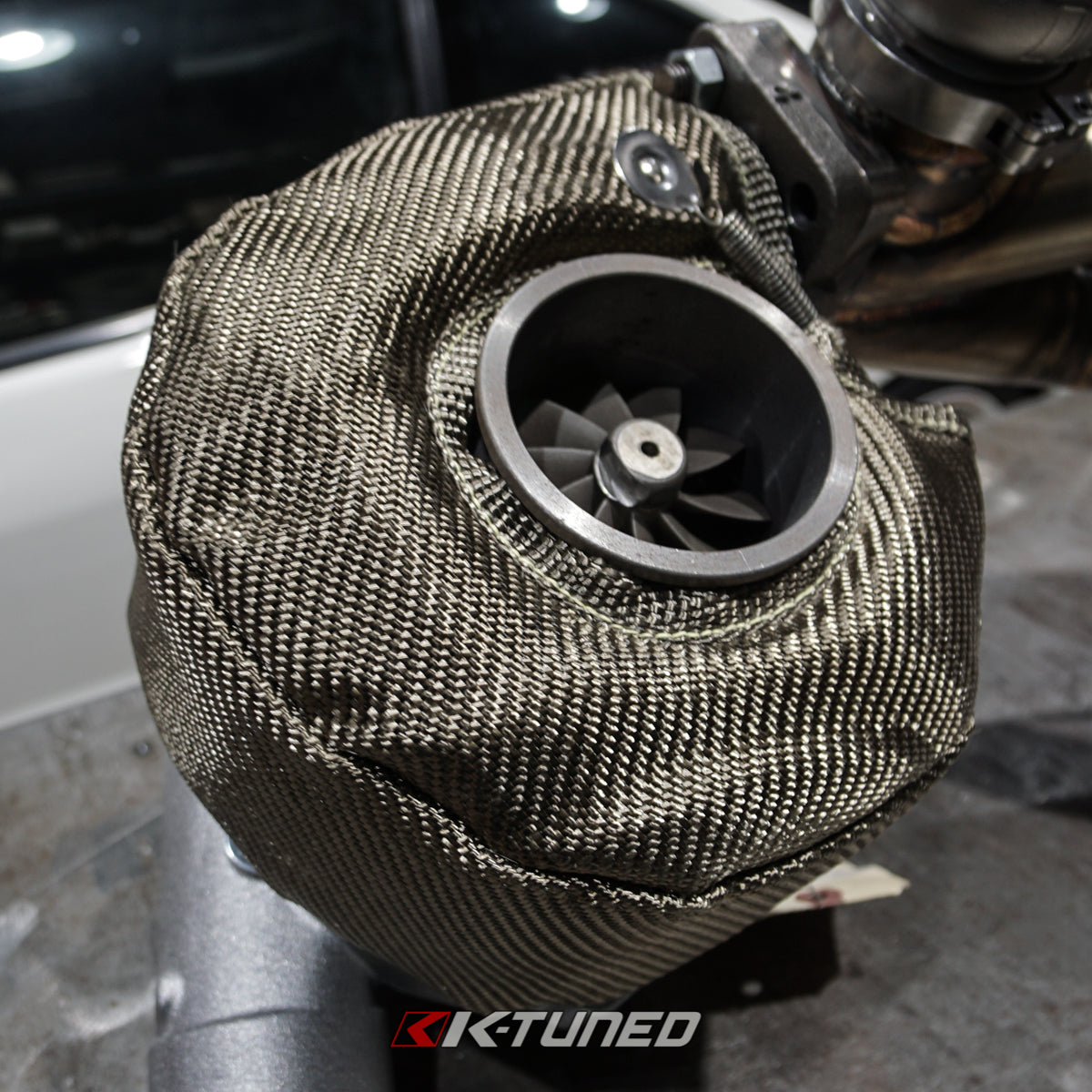 K-Tuned Turbo Blanket - T4 (Race Application - Typically 4 Exit) β K-Tuned for Honda K-Series (KTD-HTB-T4)