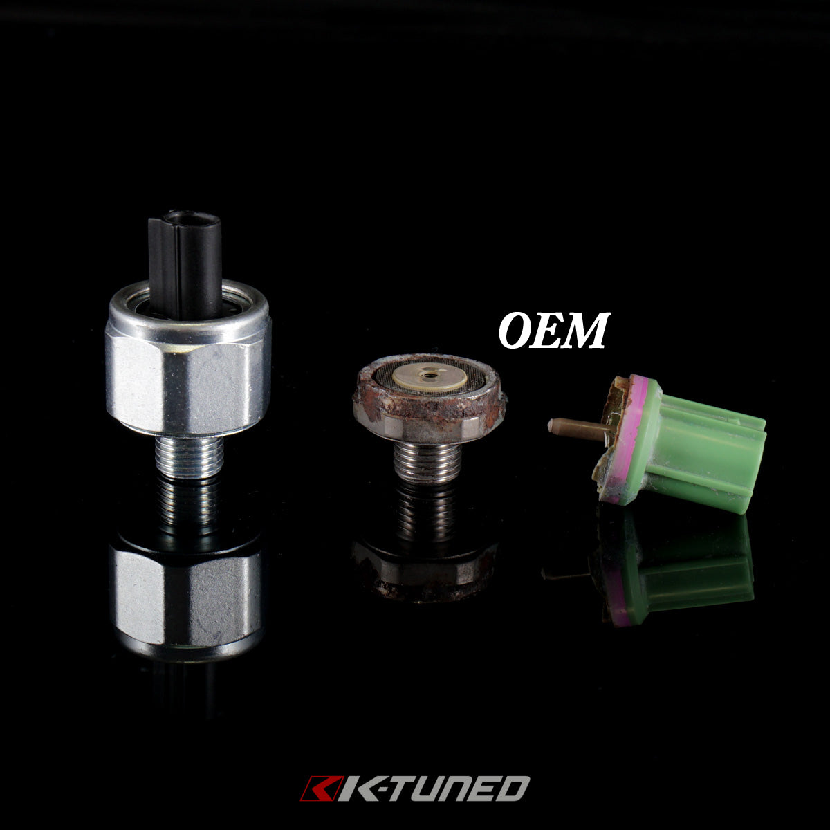 K-Tuned Black Knock Sensor With Plug Honda K-Series β K-Tuned for Honda K-Series (KTD-KNK-300)