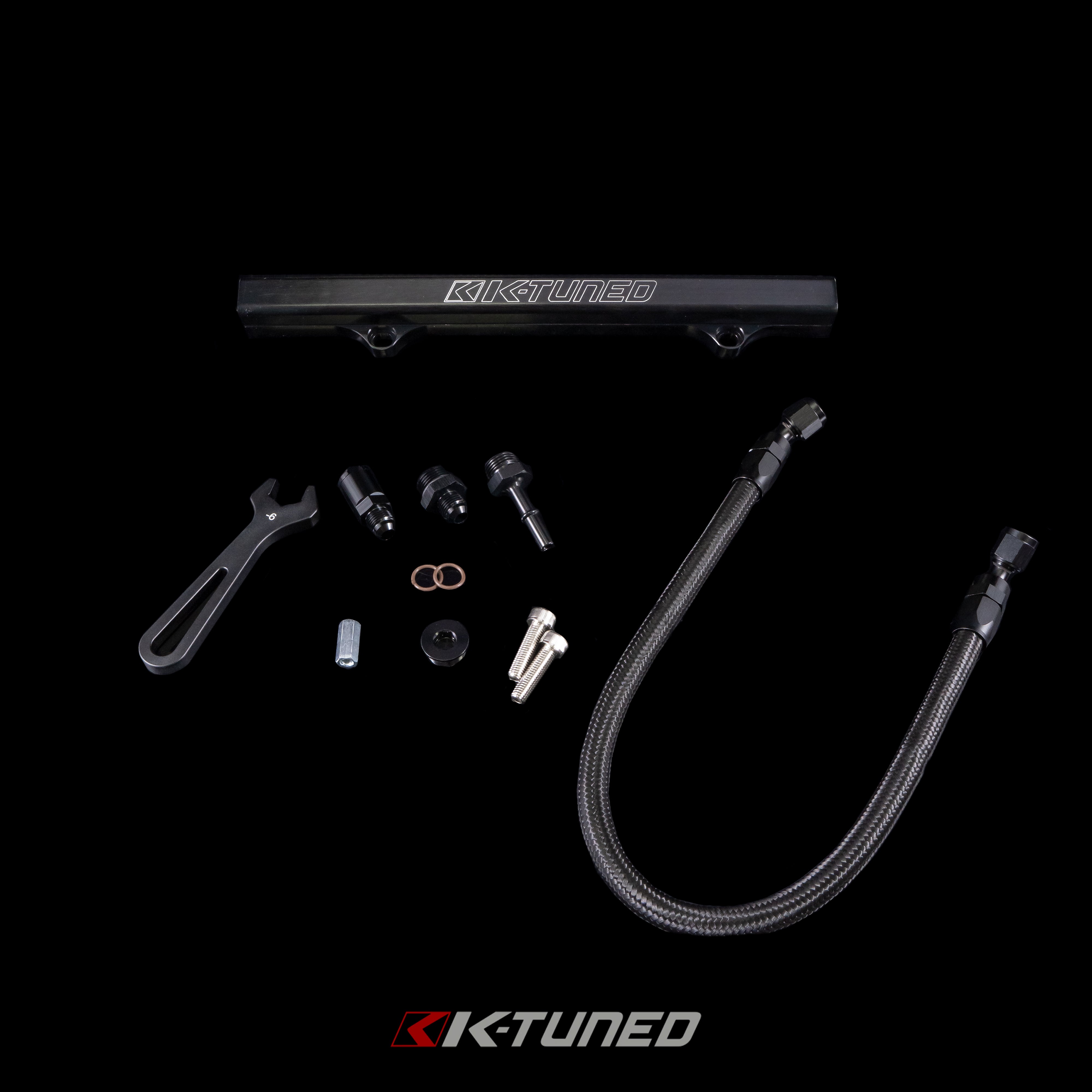 K-Tuned Fuel Line and Optional Fuel Rail Honda Civic EP3 Integra DC5 Type-R - Side Feed / No thanks / Brushed Fuel Rail β K-Tuned for Honda K-Series (KTD-KSF-BRS)