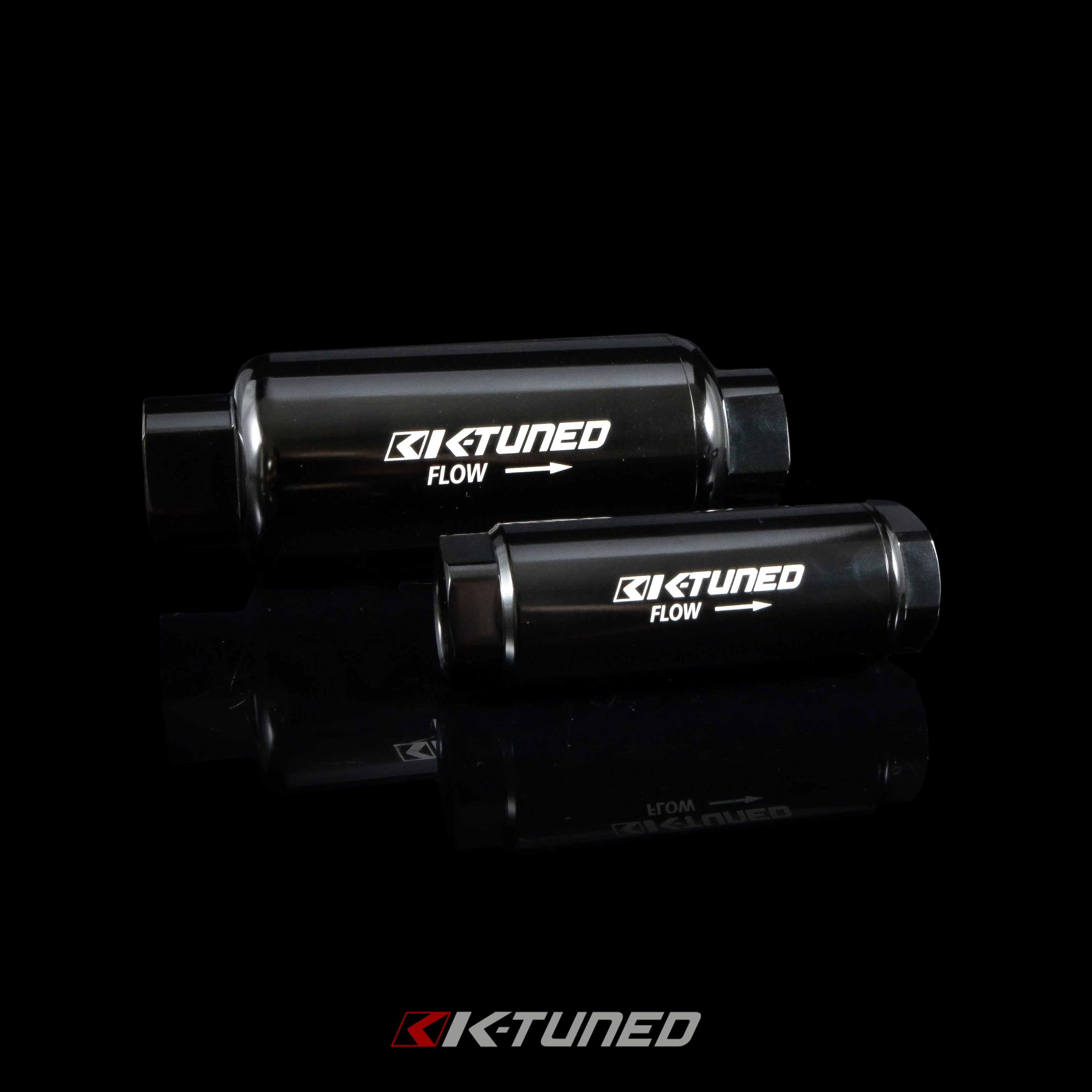 K-Tuned High-Flow Fuel Filters - '-10AN inlet/outlet β K-Tuned for Honda K-Series (KTD-MFF-010)