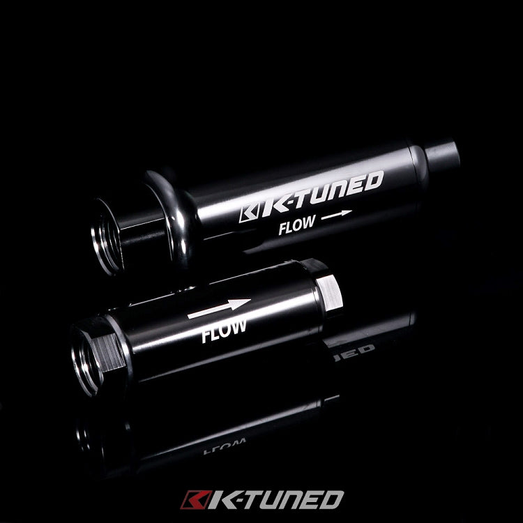 K-Tuned High-Flow Fuel Filters - '-10AN inlet/outlet β K-Tuned for Honda K-Series (KTD-MFF-010)