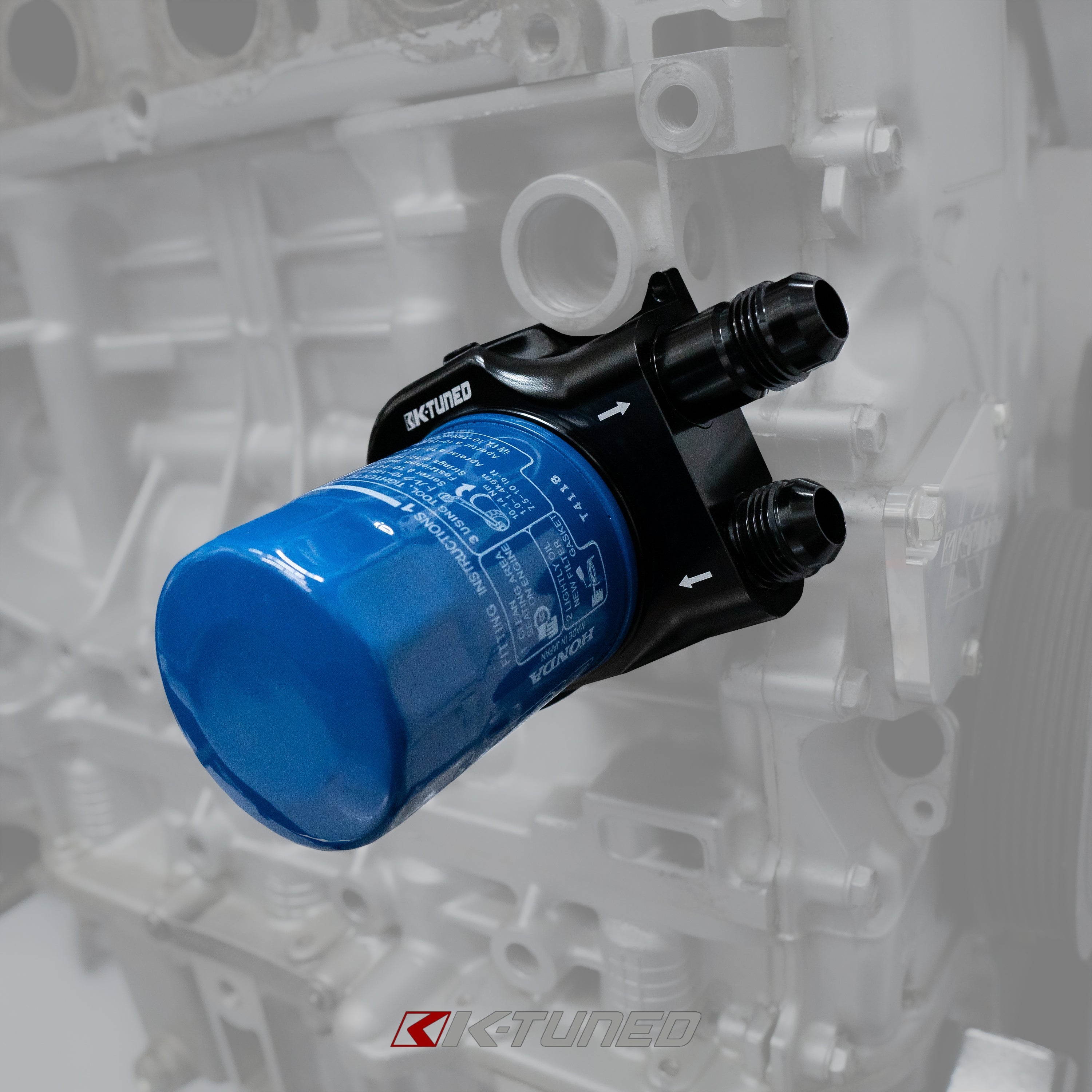 K-Tuned Oil Cooling Sandwich Adapter Plate β K-Tuned for Honda K-Series (KTD-OIL-SW4)