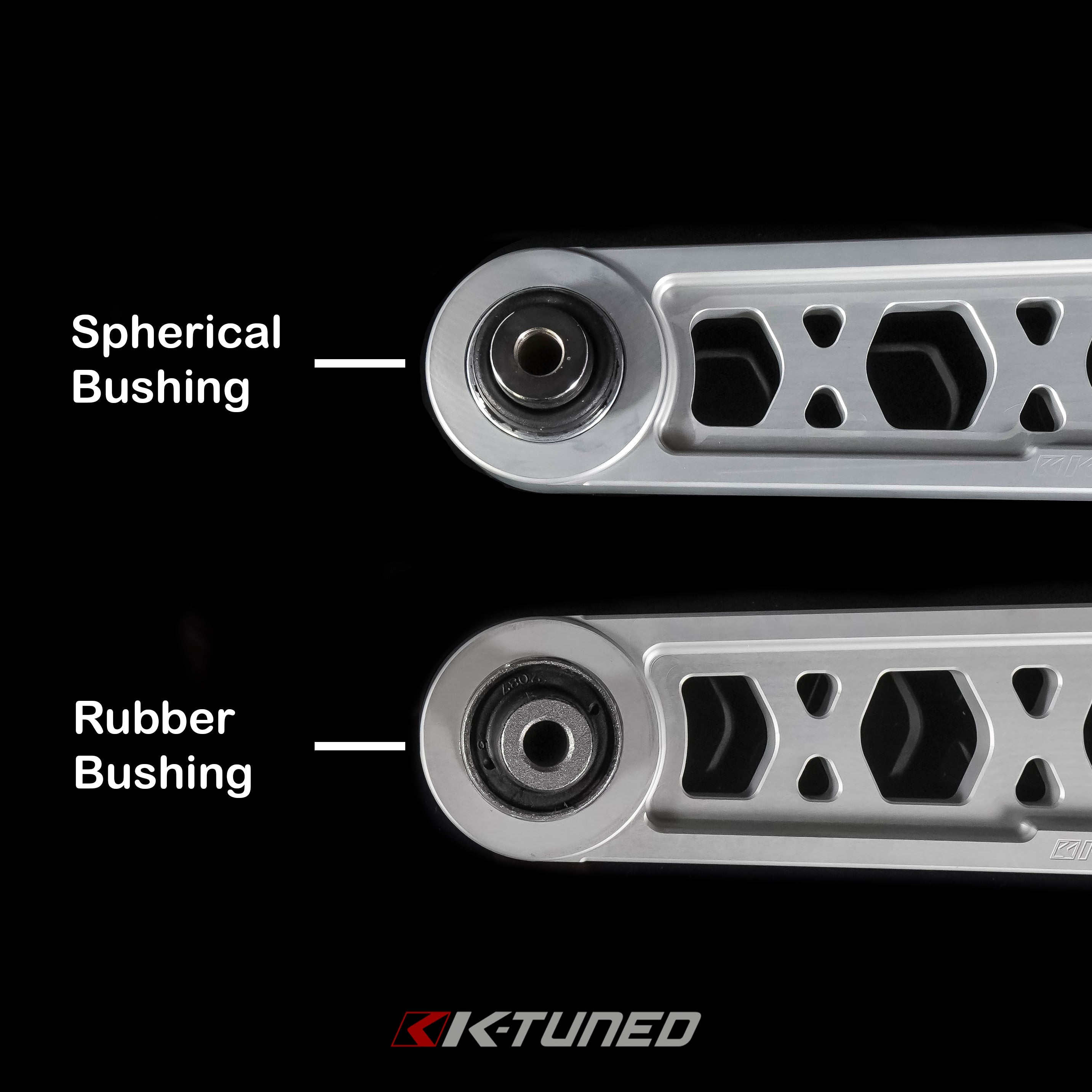 K-Tuned Rear LCA Rear Lower Control Arms Honda Civic EK 96-00 - Rubber Bushing β K-Tuned for Honda K-Series (KTD-RLR-S96)