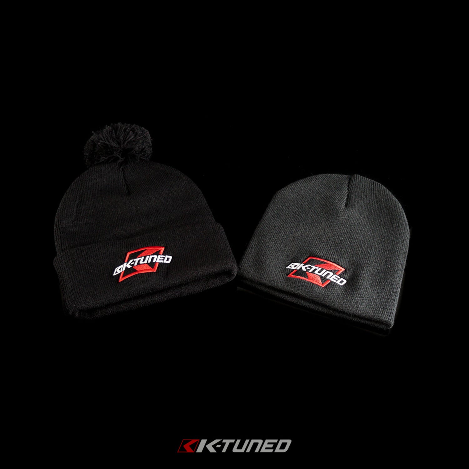 K-Tuned Merchandise Hat - Beanie with Pom Pom β K-Tuned for Honda K-Series (KTD-WNT-P01)
