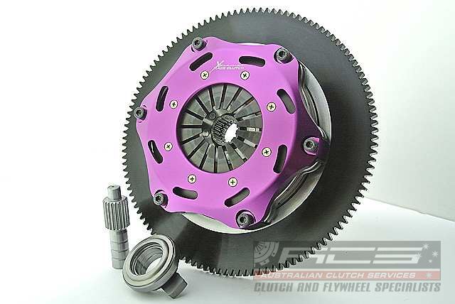 Xtreme Performance - 184mm Rigid Ceramic Twin Plate Clutch Kit Incl Flywheel 1220Nm