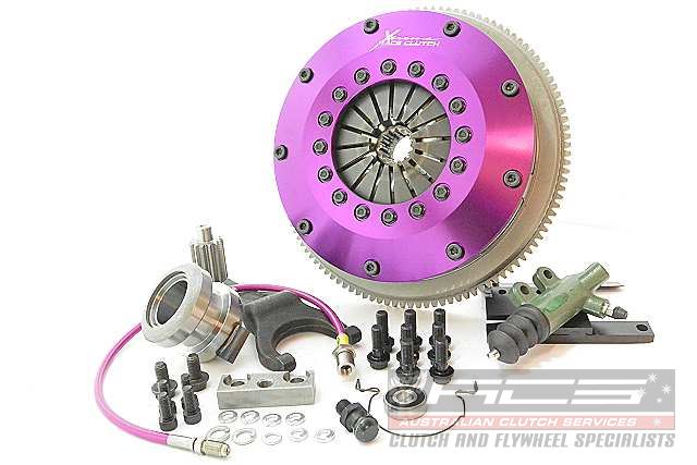 Xtreme Performance - 200mm Rigid Ceramic Twin Plate Clutch Kit Incl Flywheel 1200Nm