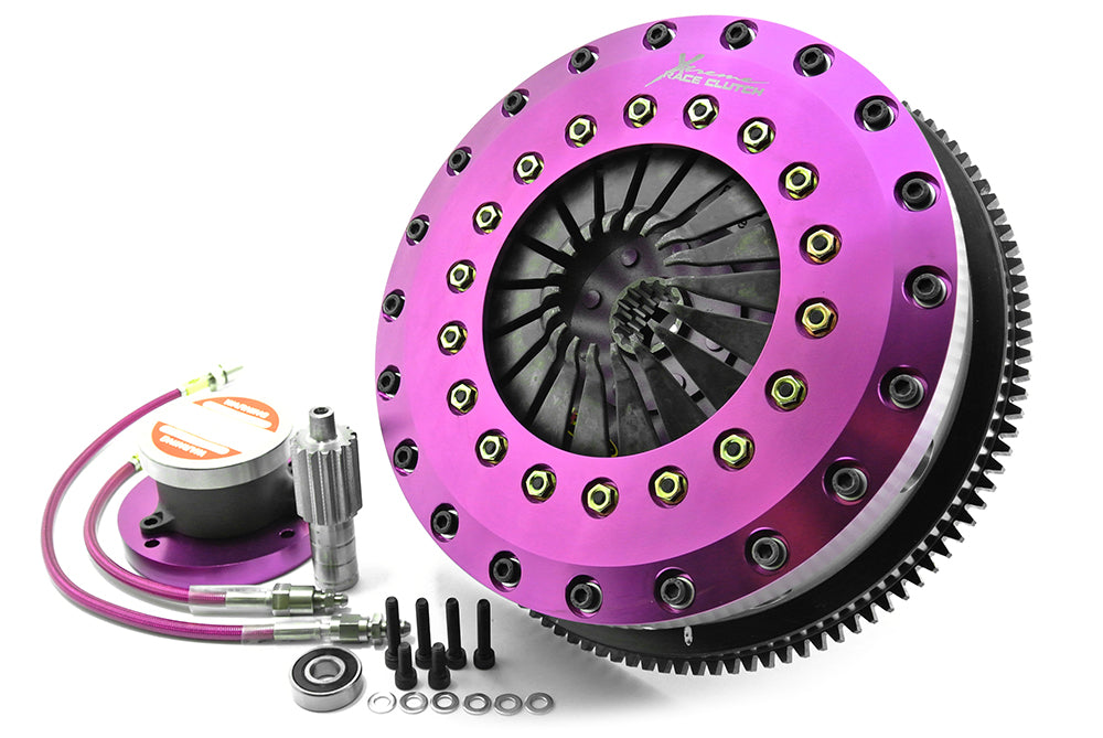Xtreme Performance - 230mm Organic Twin Plate Clutch Kit Incl Flywheel & CSC 1200Nm