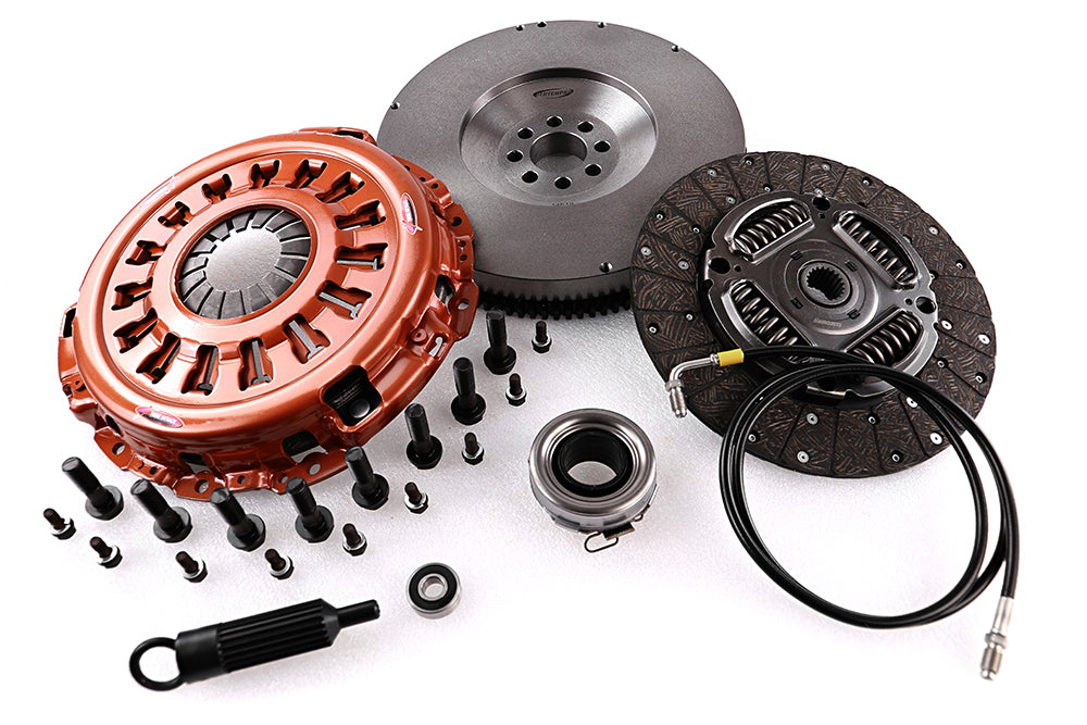 Clutch Kit - Xtreme Outback - Extra Heavy Duty Organic Incl Flywheel 610Nm - Upgrade Kit with solid flywheel