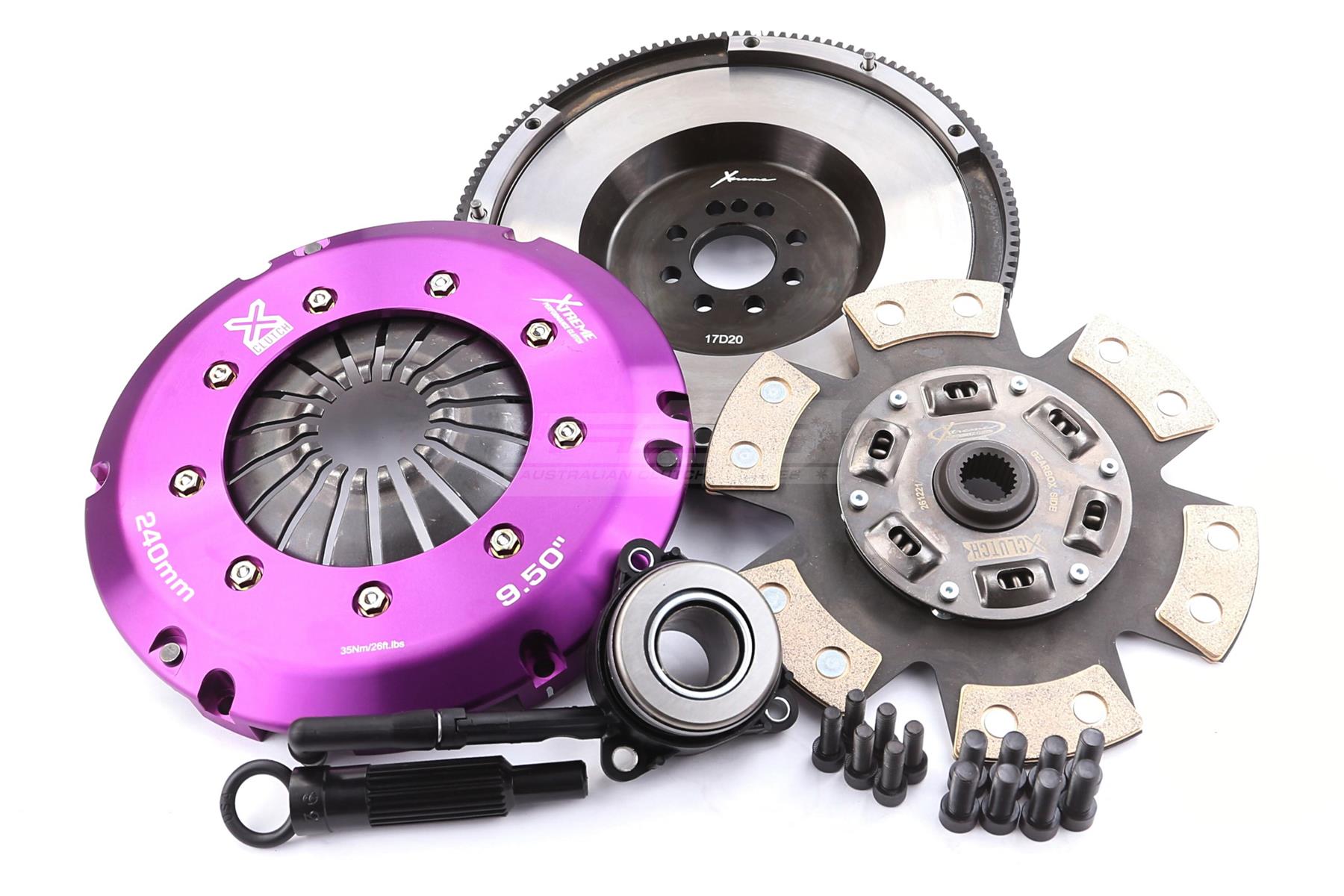 Clutch Kit - Xtreme Performance Race Sprung Ceramic Incl Flywheel & CSC 910Nm