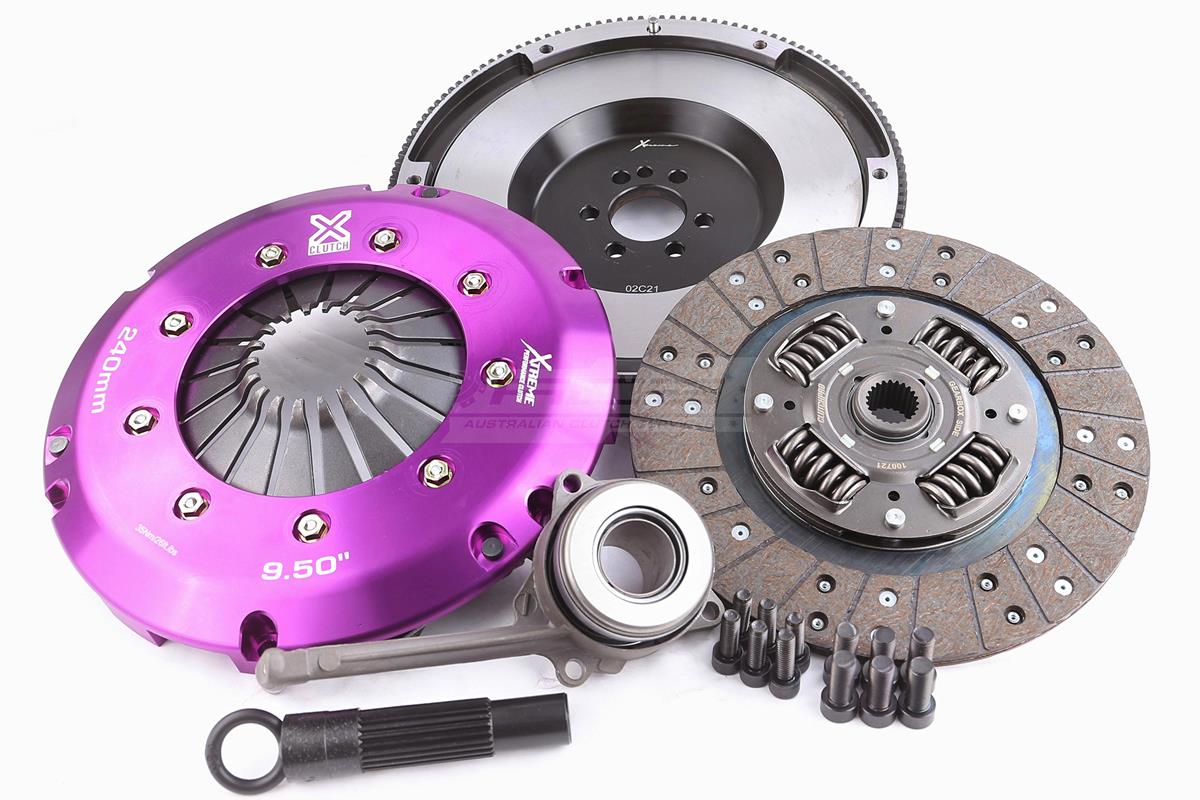 Clutch Kit - Xtreme Performance Heavy Duty Organic Incl Flywheel & CSC 600Nm Conversion kit Dual-mass to solid flywheel (6 bolts)