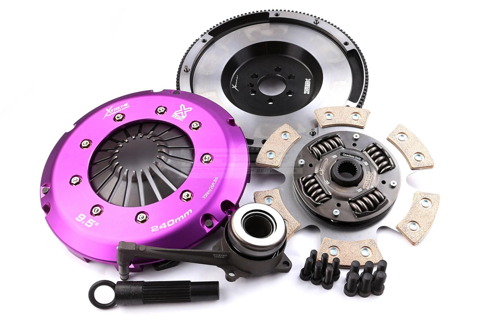 Clutch Kit - Xtreme Performance Race Sprung Ceramic Incl Flywheel & CSC 910Nm (6 bolts)