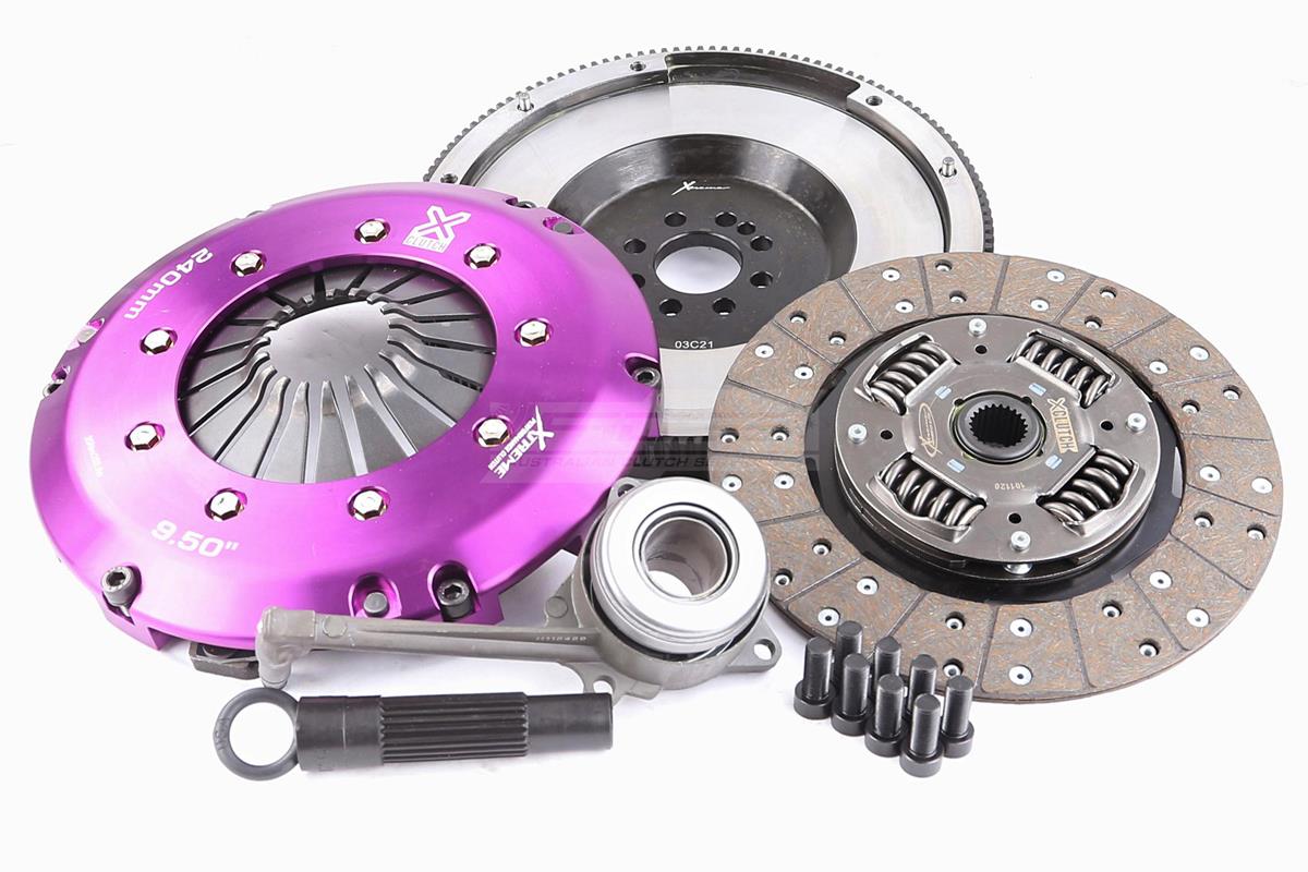 Clutch Kit - Xtreme Performance Heavy Duty Organic Incl Flywheel & CSC 600Nm Conversion kit Dual-mass to solid flywheel (8 bolts)