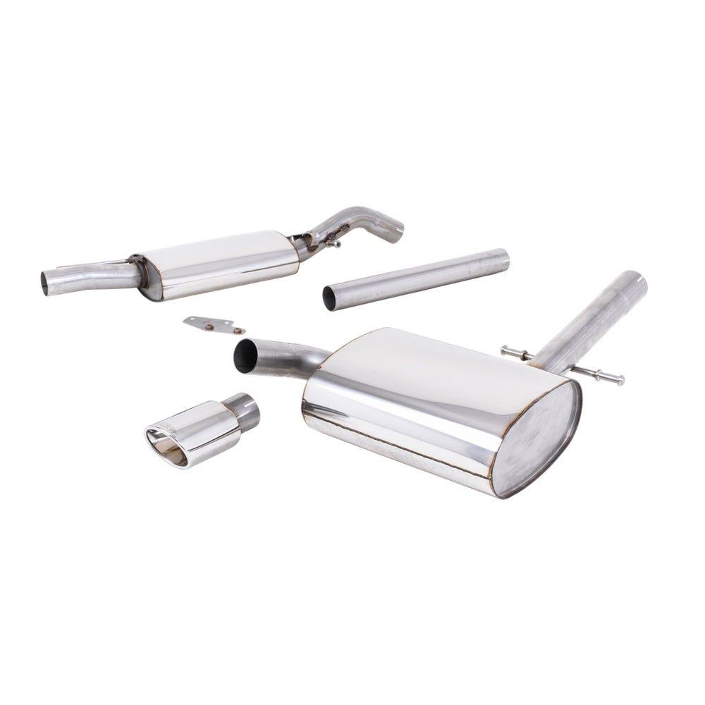 Milltek Volkswagen Corrado VR6 1992-1995 Cat-back Exhaust  - Resonated Polished Oval Tip