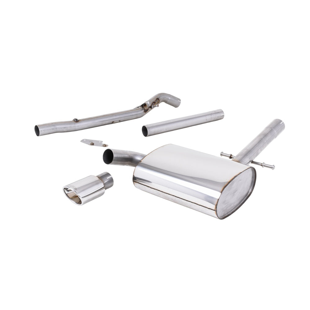 Milltek Volkswagen Corrado VR6 1992-1995 Cat-back Exhaust  - Non-Resonated Polished Oval Tip