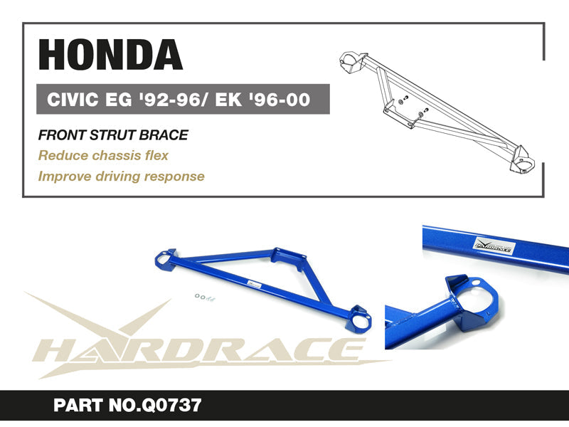 Hardrace Honda Civic EG 92-96/Ek 96-00 - Front Strut Brace - 1Pcs/Set