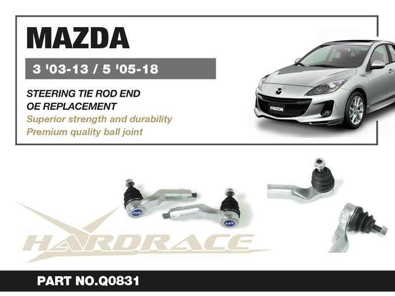 Hardrace Mazda 3 03-13/5 05-18 - Tie Rod End - OE Replacement - 2Pcs/Set