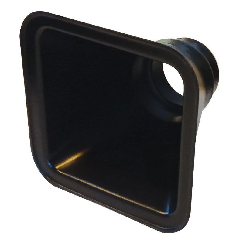 Air inlet - square 130x130mm - connection 63-76mm