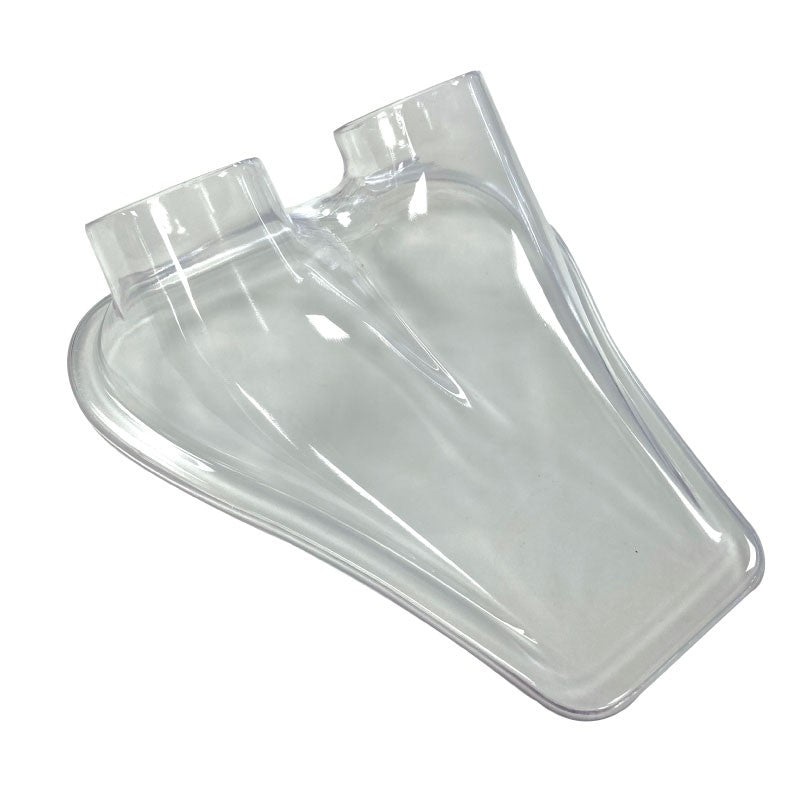 Air inlet - 215x240mm with double connection 70mm - Transparent