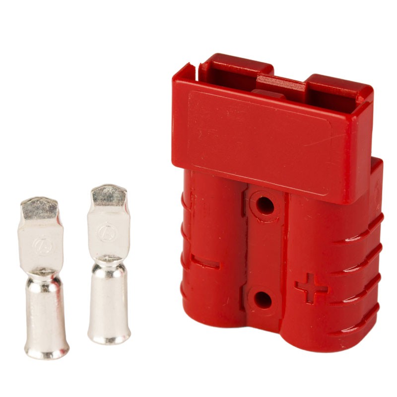 Heavy duty connector 175A red 2-pin