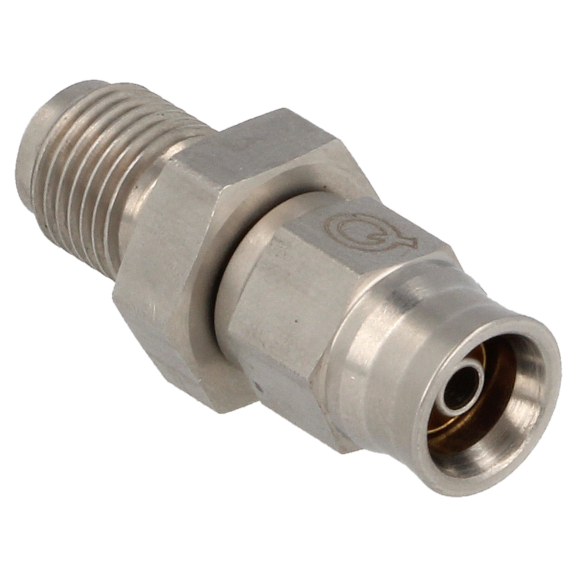 stainless steel hose adapter straight male AN3 - M10 x 1.0