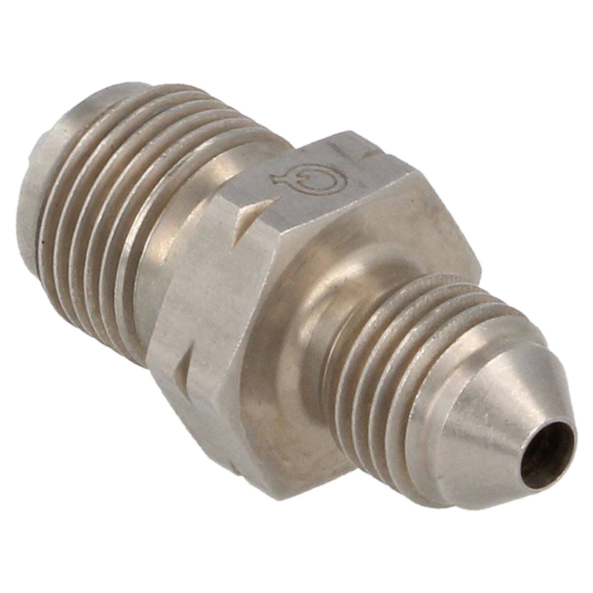 stainless steel adapter male / male AN3 - M10 x 1 concave