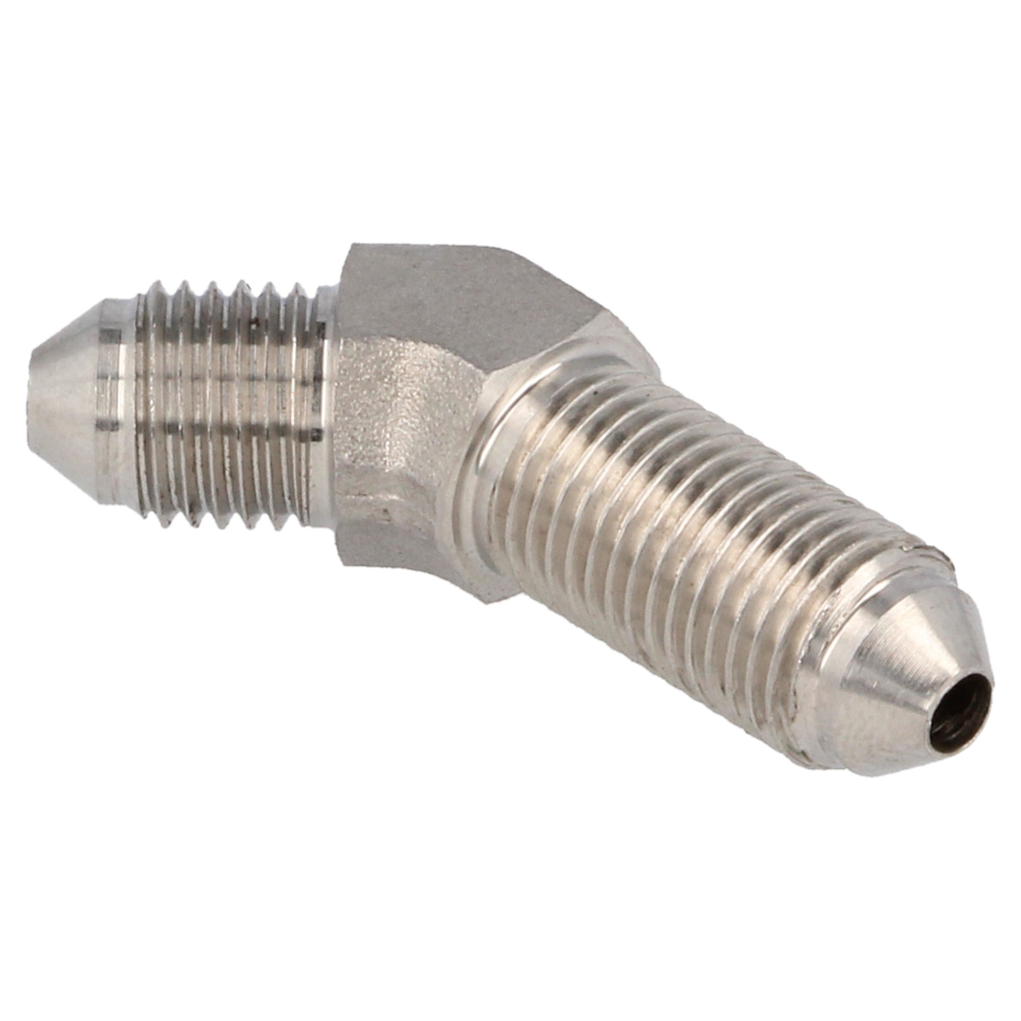 stainless steel bulkhead 45° AN3