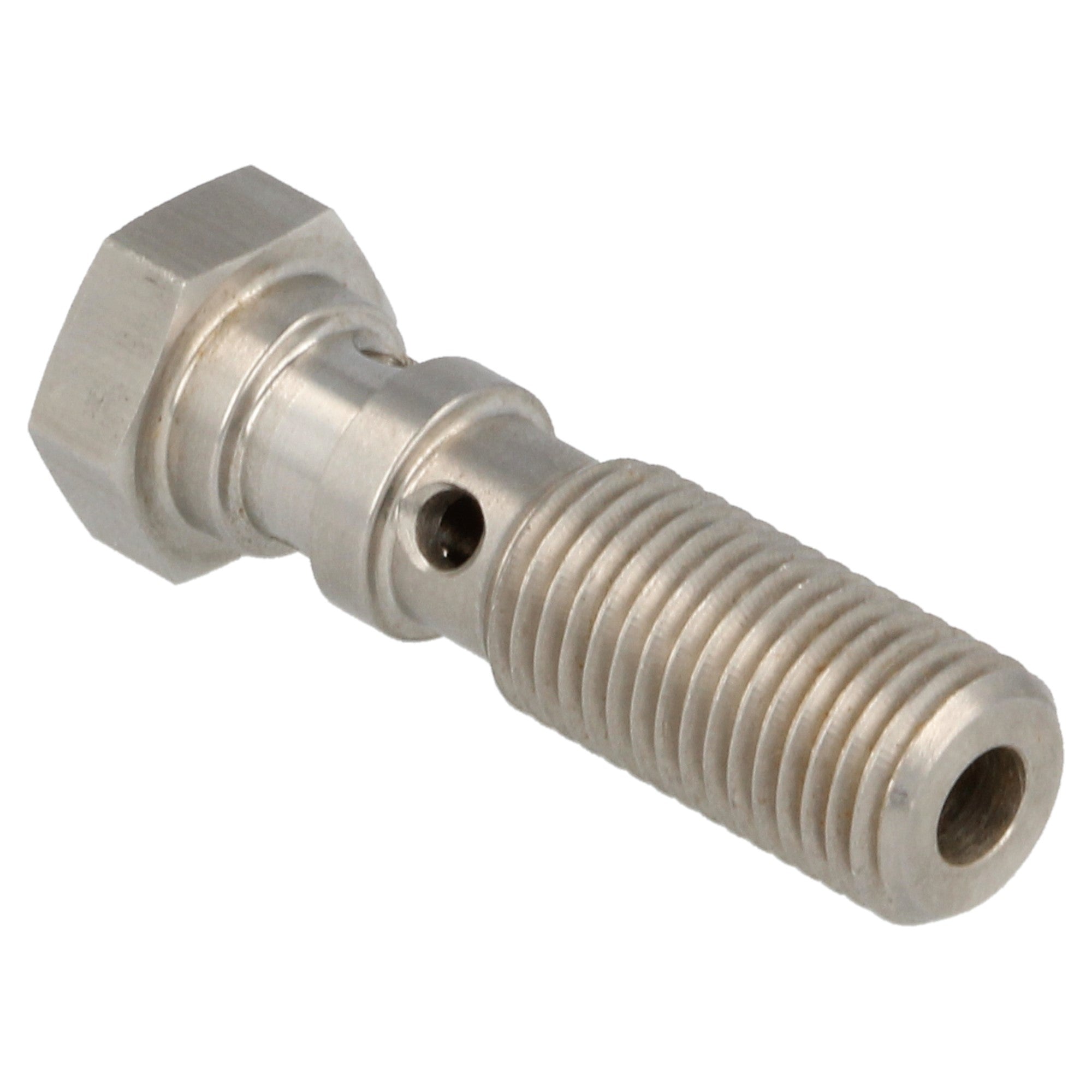 stainless steel banjo bolt double 38.5 mm long M10 x 1.25