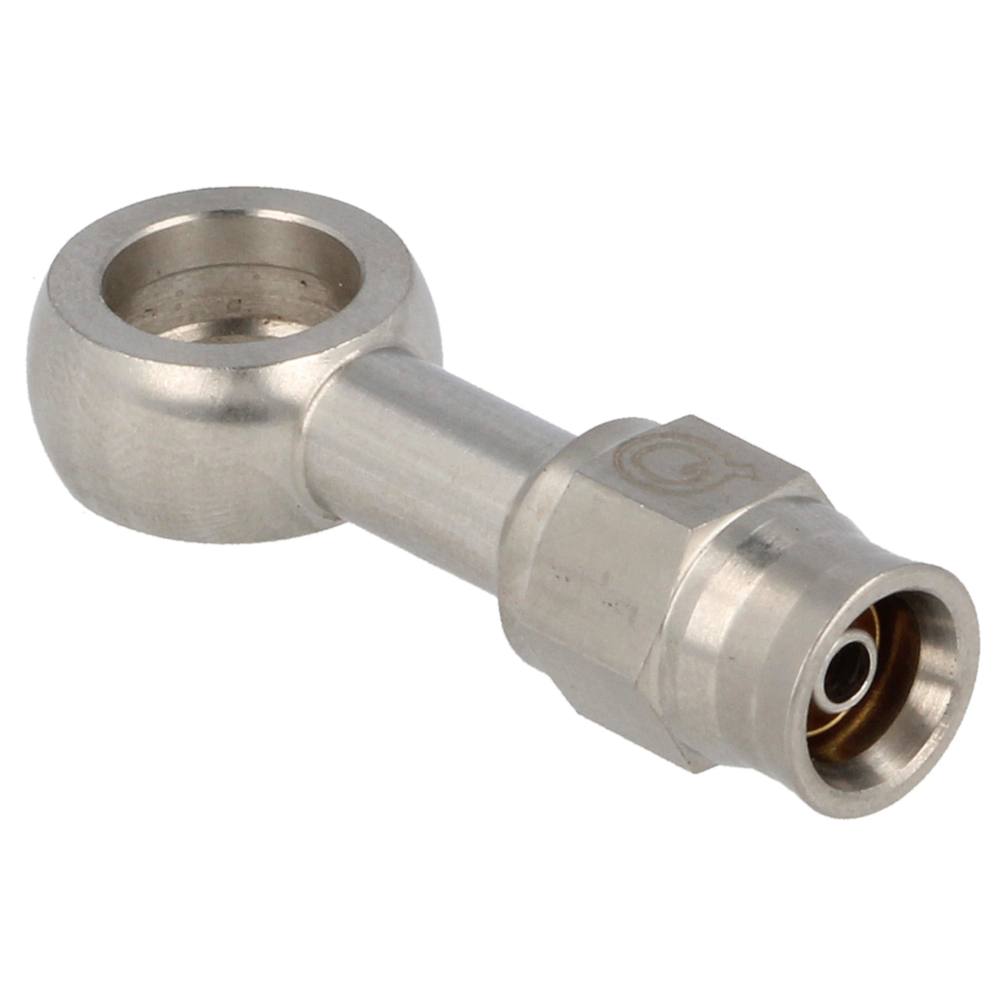 stainless steel banjo eye straight long AN3 - 10.2 mm