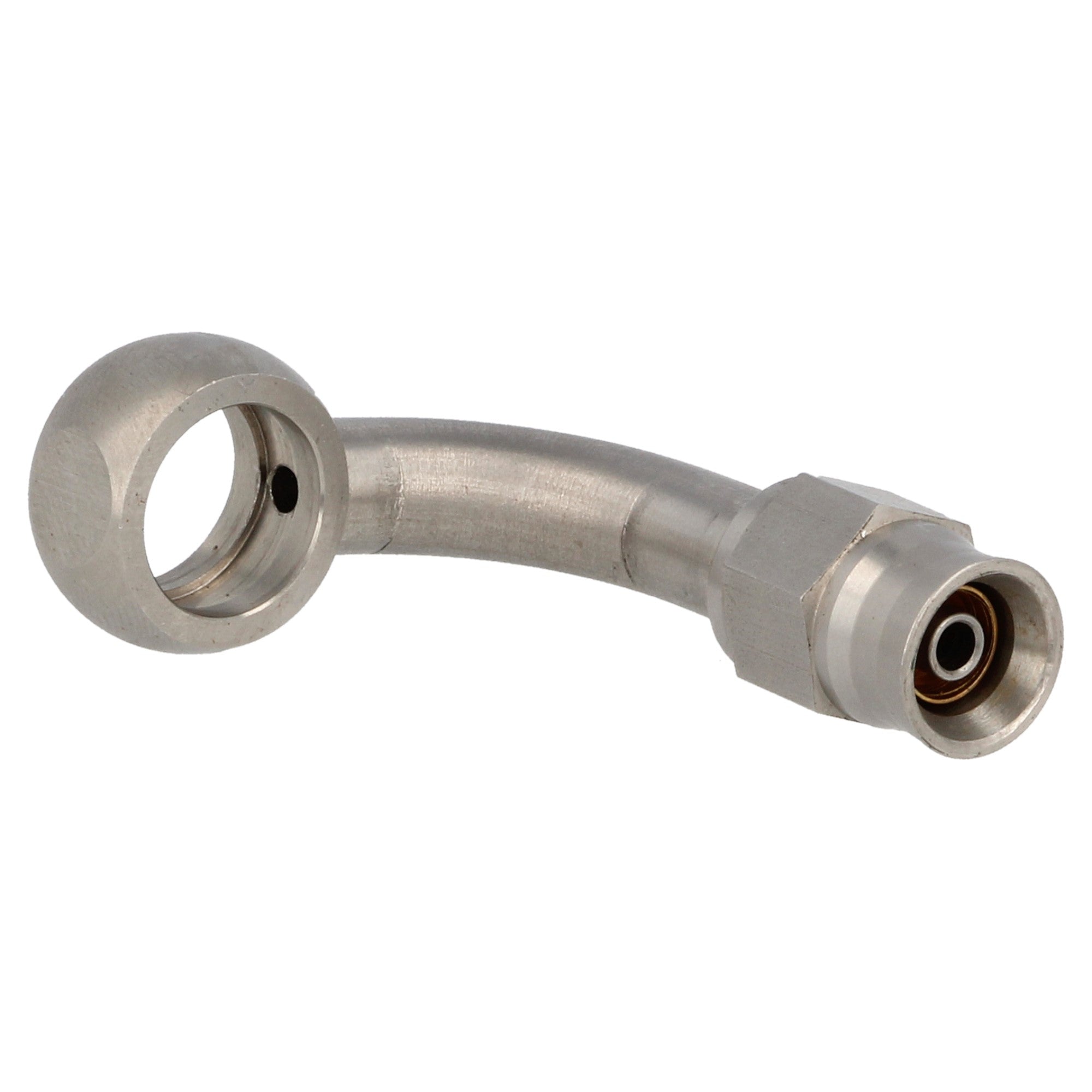 stainless steel banjo eye 90° AN3 - 10.2 mm
