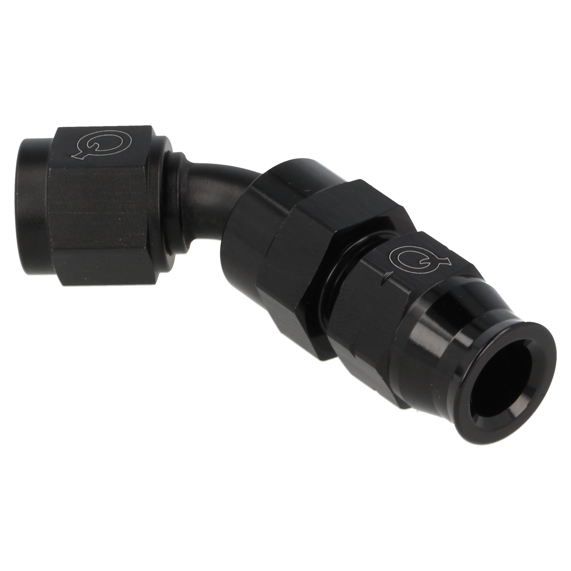 aluminum tube adapter female 45° AN6 - 7.94 mm