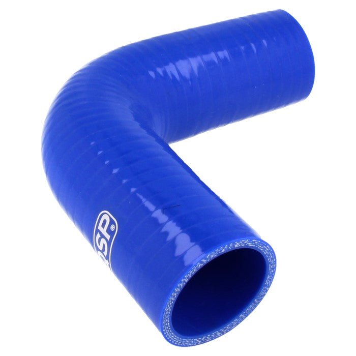 Silicone hose - 90° bend - 57 mm (petrol and oil resistant - Blue