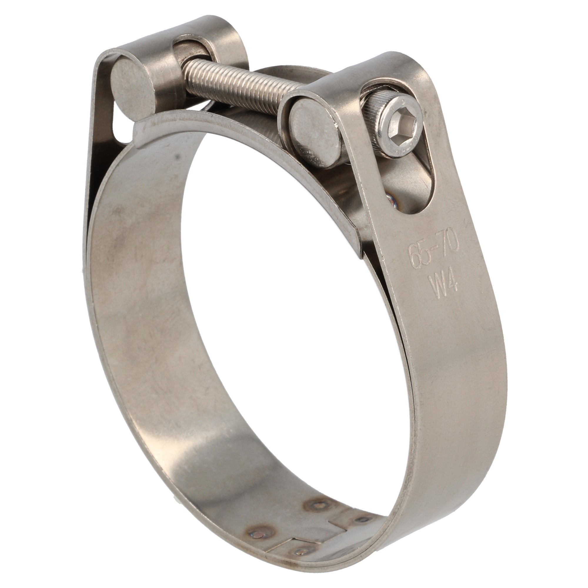 Stainless steel hose clamp - T-bolt W4 - 70-75 mm