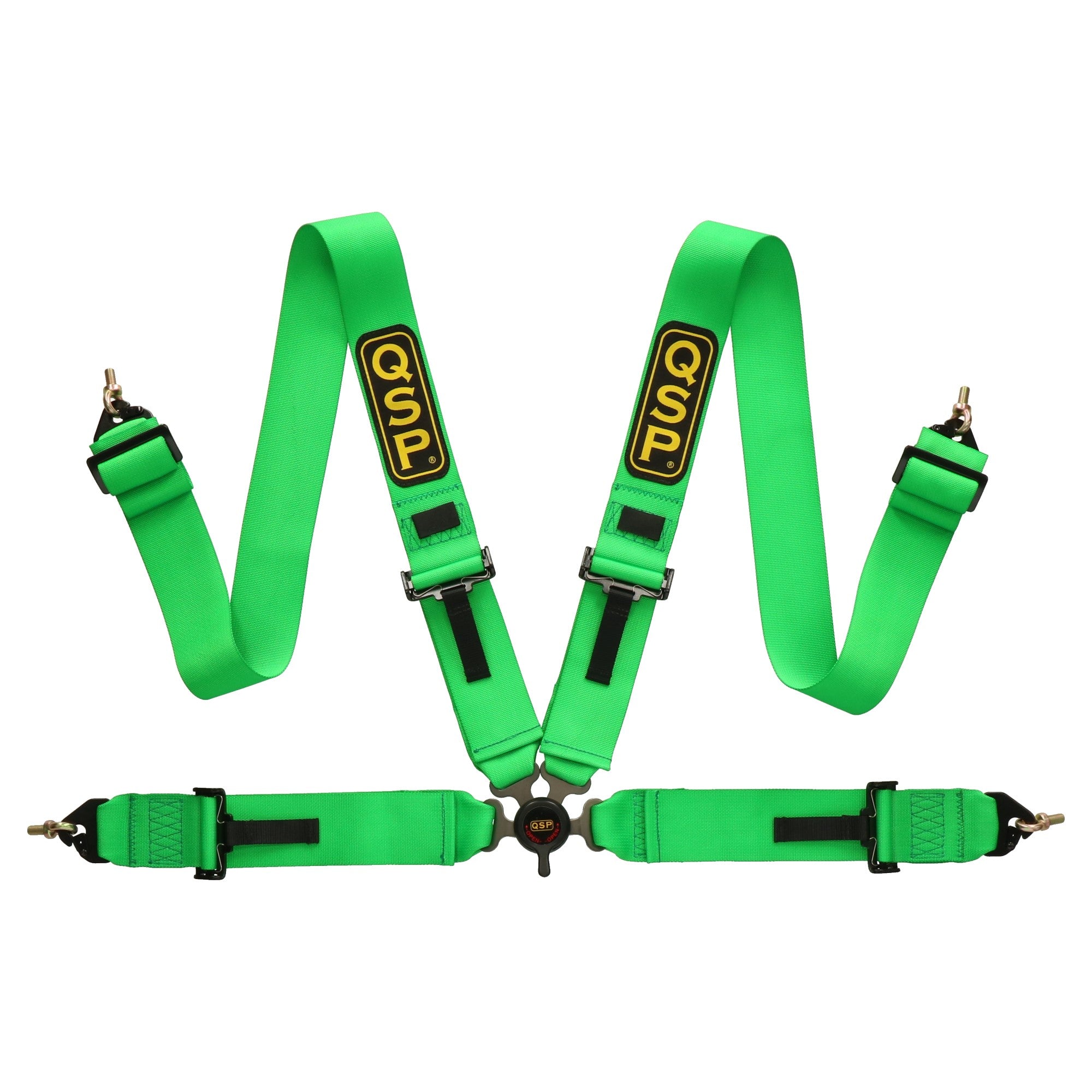 Seat Belt 4-P 3/3 - NON FIA - Green