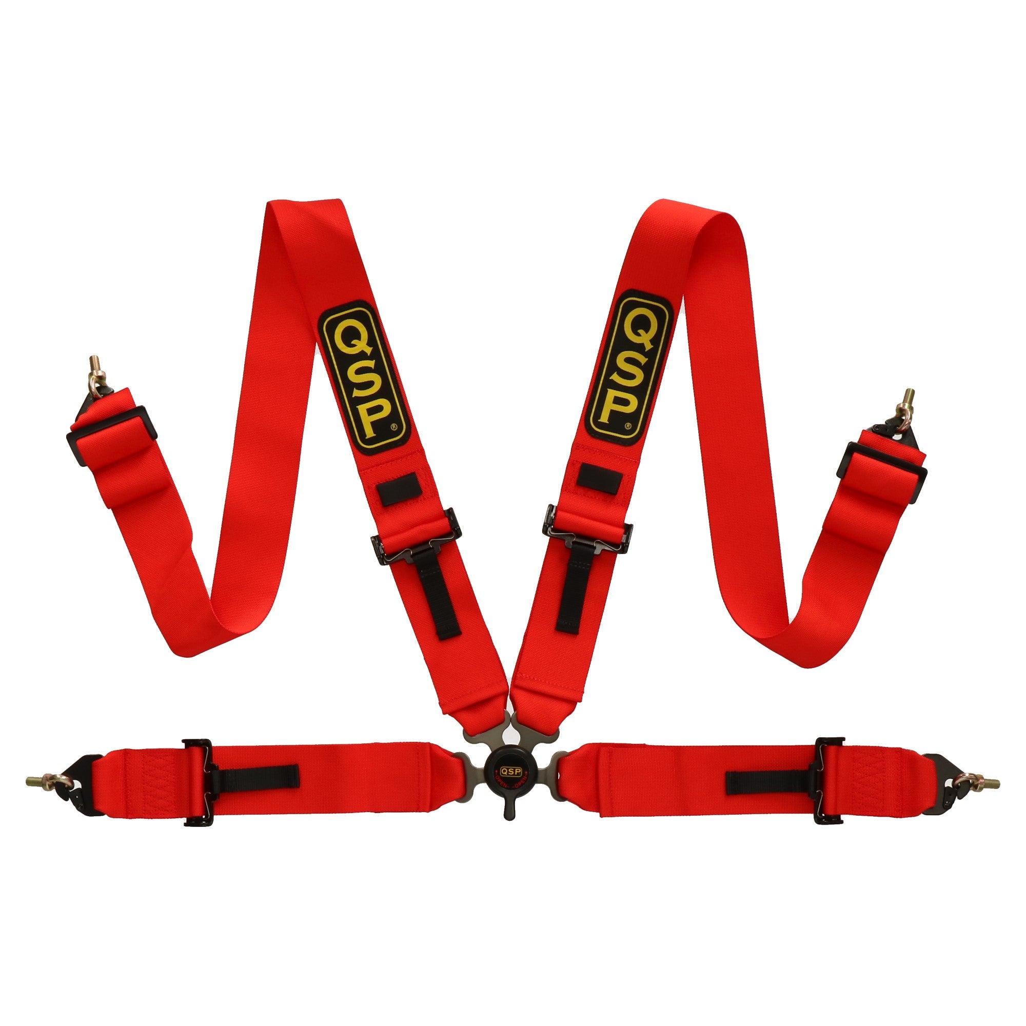 Seat Belt 4-P 3/3 - NON FIA - Red