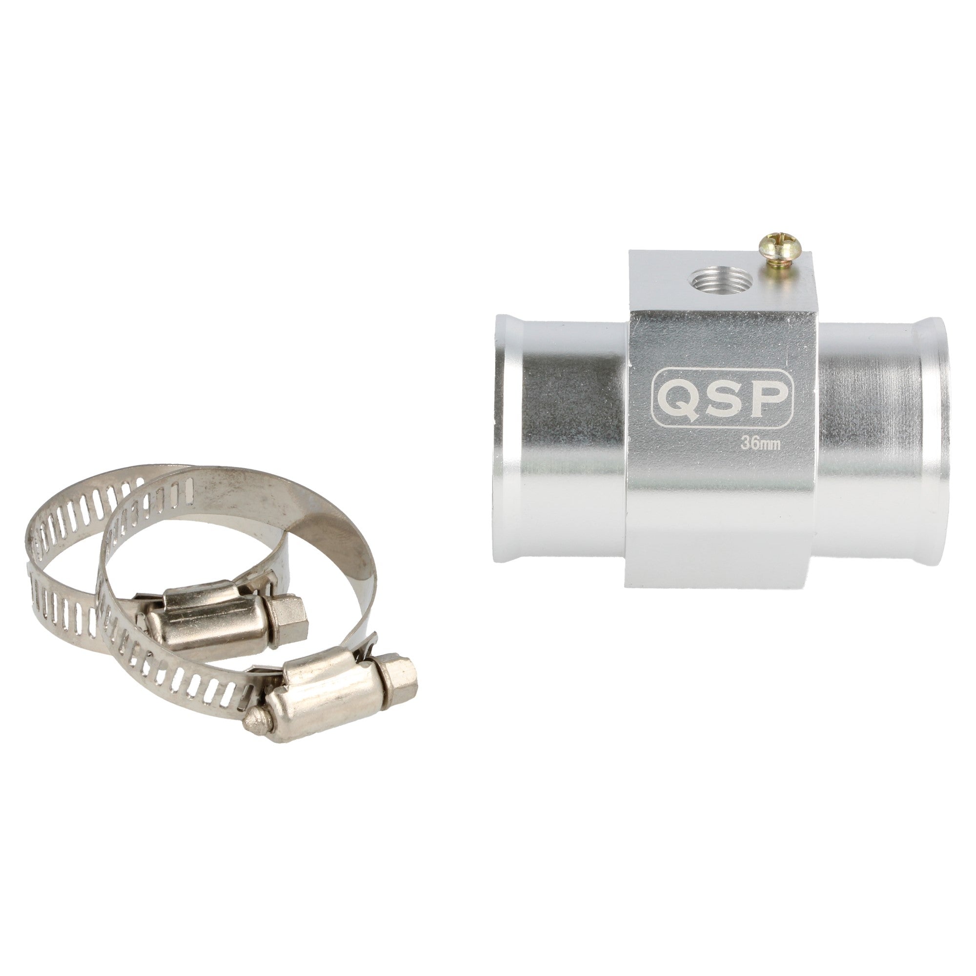 T-adapter for 1/8 NPT sensor - 30 mm - Silver