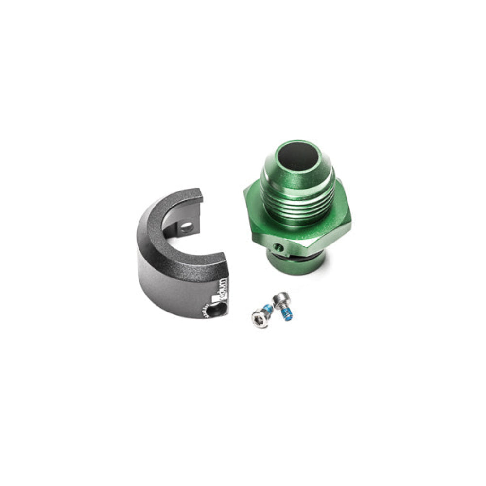 Radium Engineering V2 Quick Connect Fitting  - 19mm Male to 10AN Male 90 Degree