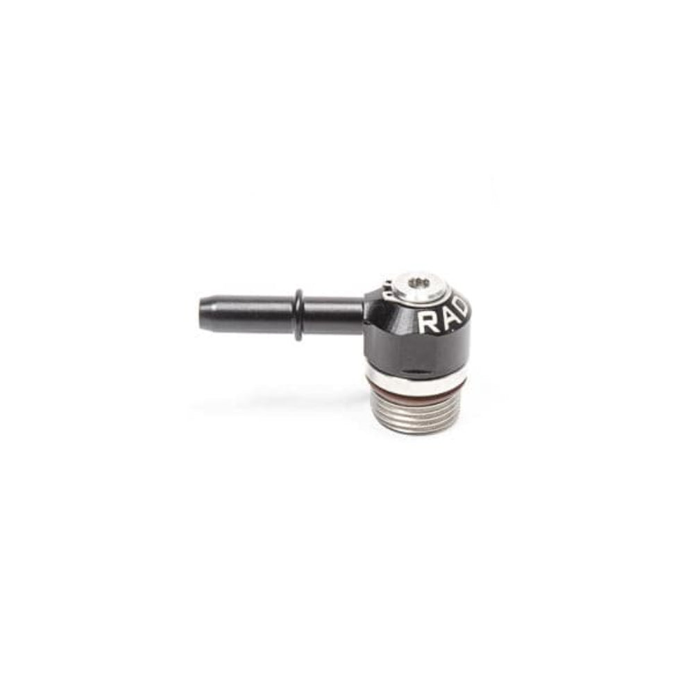Radium Engineering 8AN ORB Swivel Banjo Fitting - 8AN ORB Swivel Banjo to 8.5MM Barb Fitting