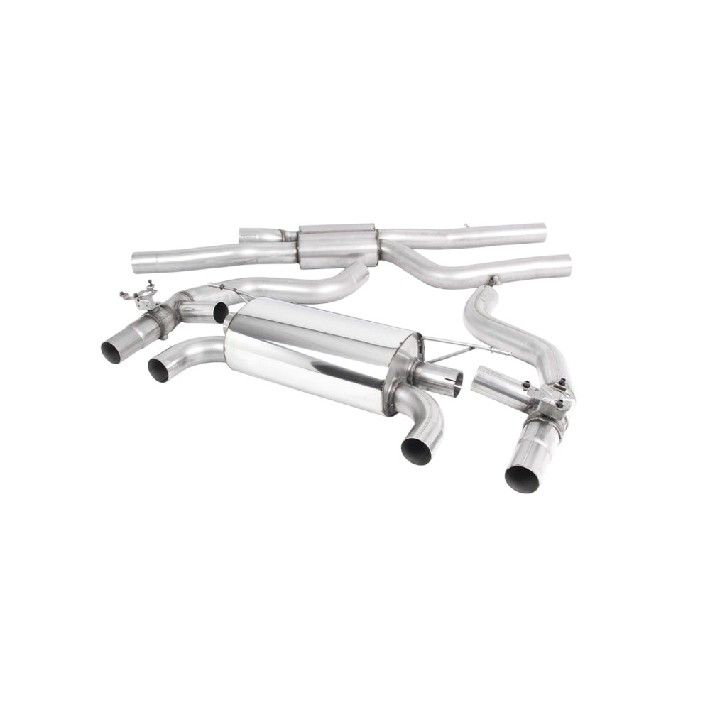 Milltek BMW 2 Series M2 Competition Coupe (F87) 2018-2023 Cat-back Exhaust  - Resonated Black Tips