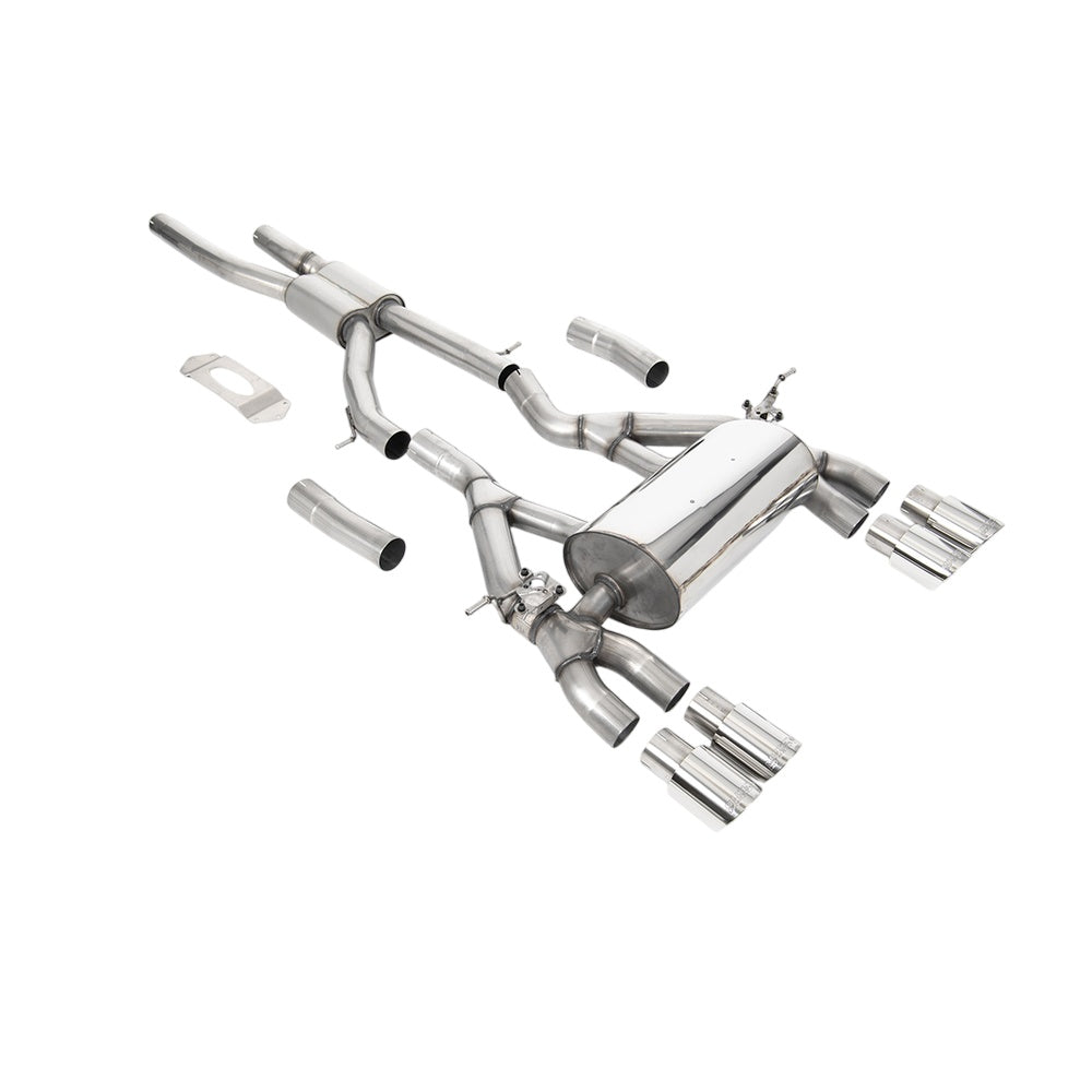 Milltek BMW 4 Series F82/83 M4 Coupe/Convertible‚ M4 Competition (OPF/GPF equipped models only) 2019-2020 Cat-back Exhaust - Race System Polished Tips