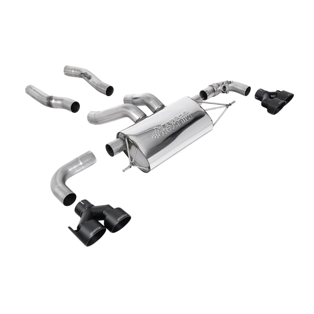 Milltek BMW 2 Series M240i Coupe (G42 XDrive OPF/GPF Models Only) 2022-2023 Particulate Filter-back Exhaust - Black Tips