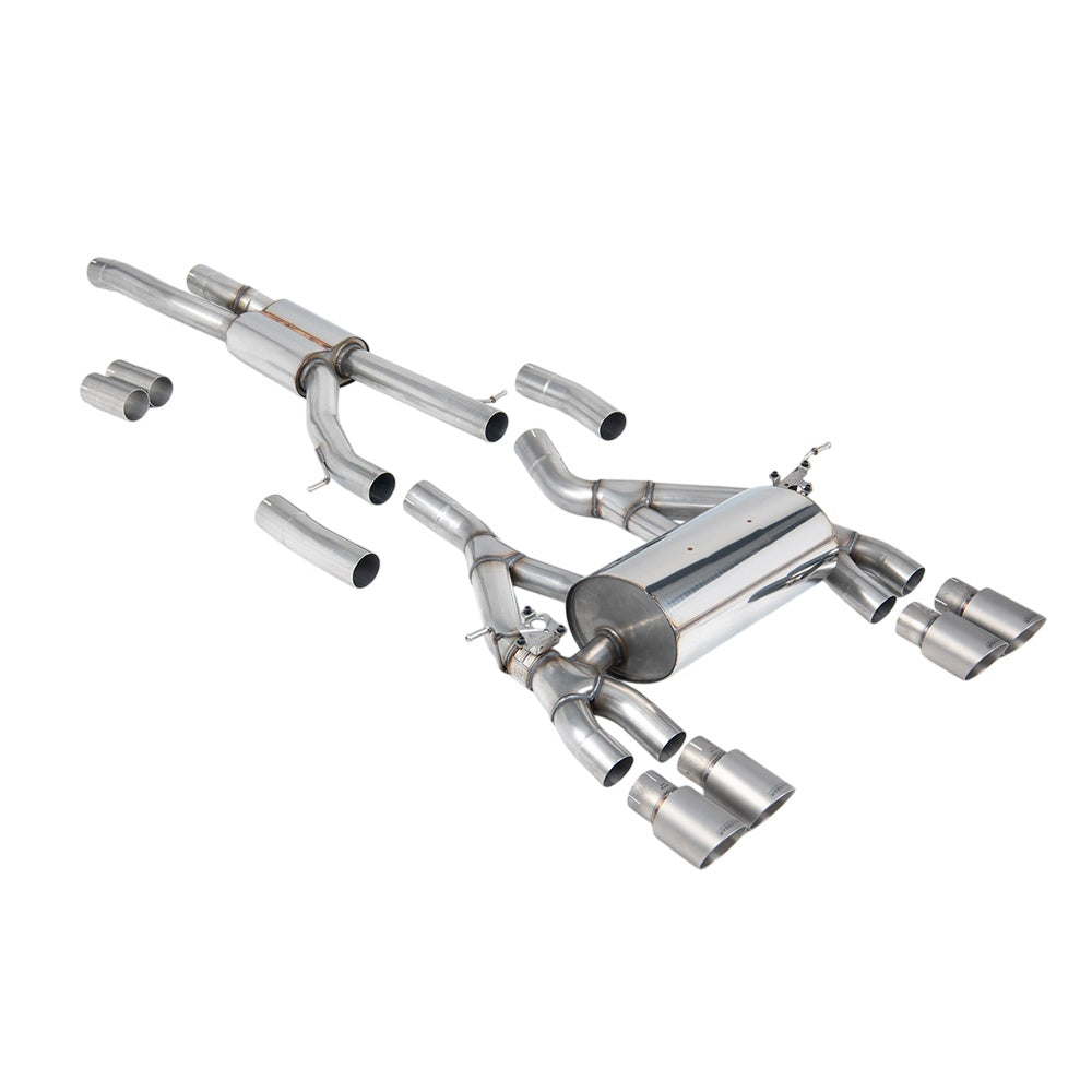 Milltek BMW 4 Series F82/83 M4 Coupe/Convertible (Non-OPF equipped models only) 2014-2018 Cat-back Exhaust - Titanium Tips