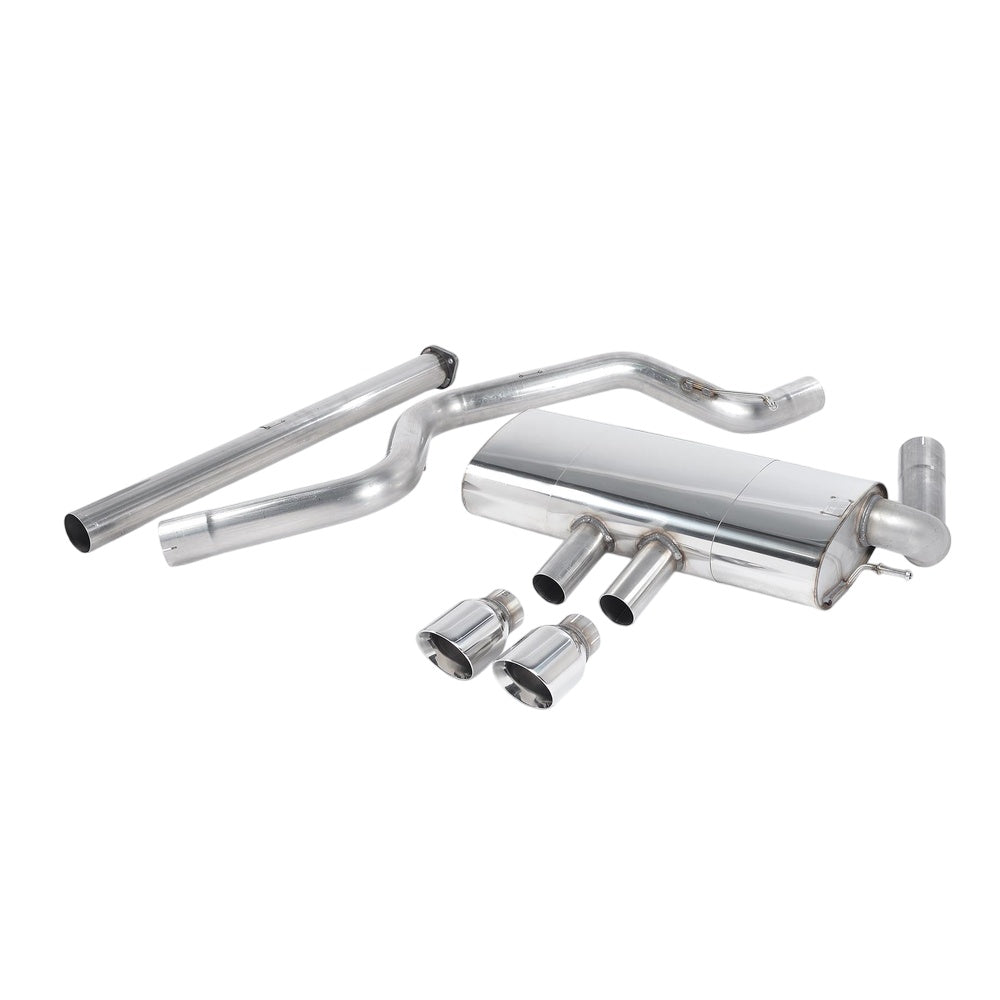 Milltek Ford Focus Mk3 ST 2.0-litre EcoBoost 5-Door Hatchback 2012-2018 Cat-back Exhaust  - Non Resonated Polished Tips