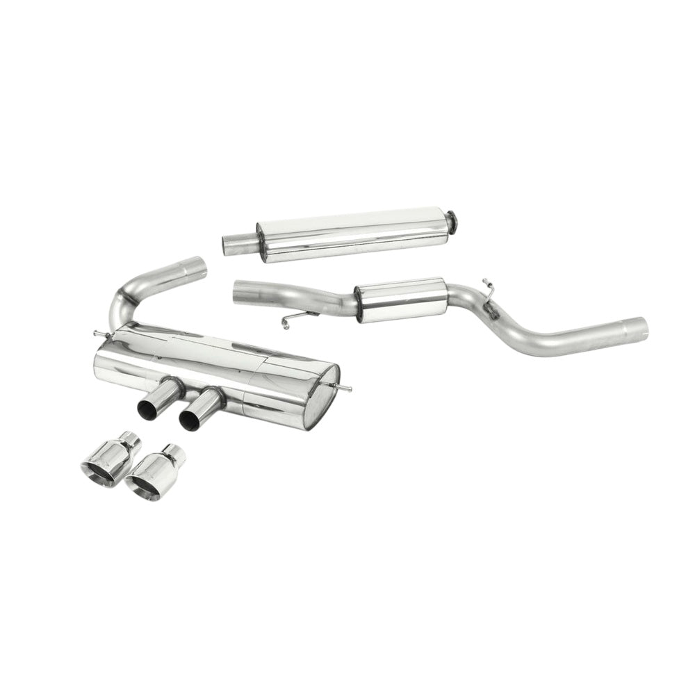 Milltek Ford Focus Mk3 ST 2.0-litre EcoBoost 5-Door Hatchback 2012-2018 Cat-back Exhaust  - Resonated Polished Tips