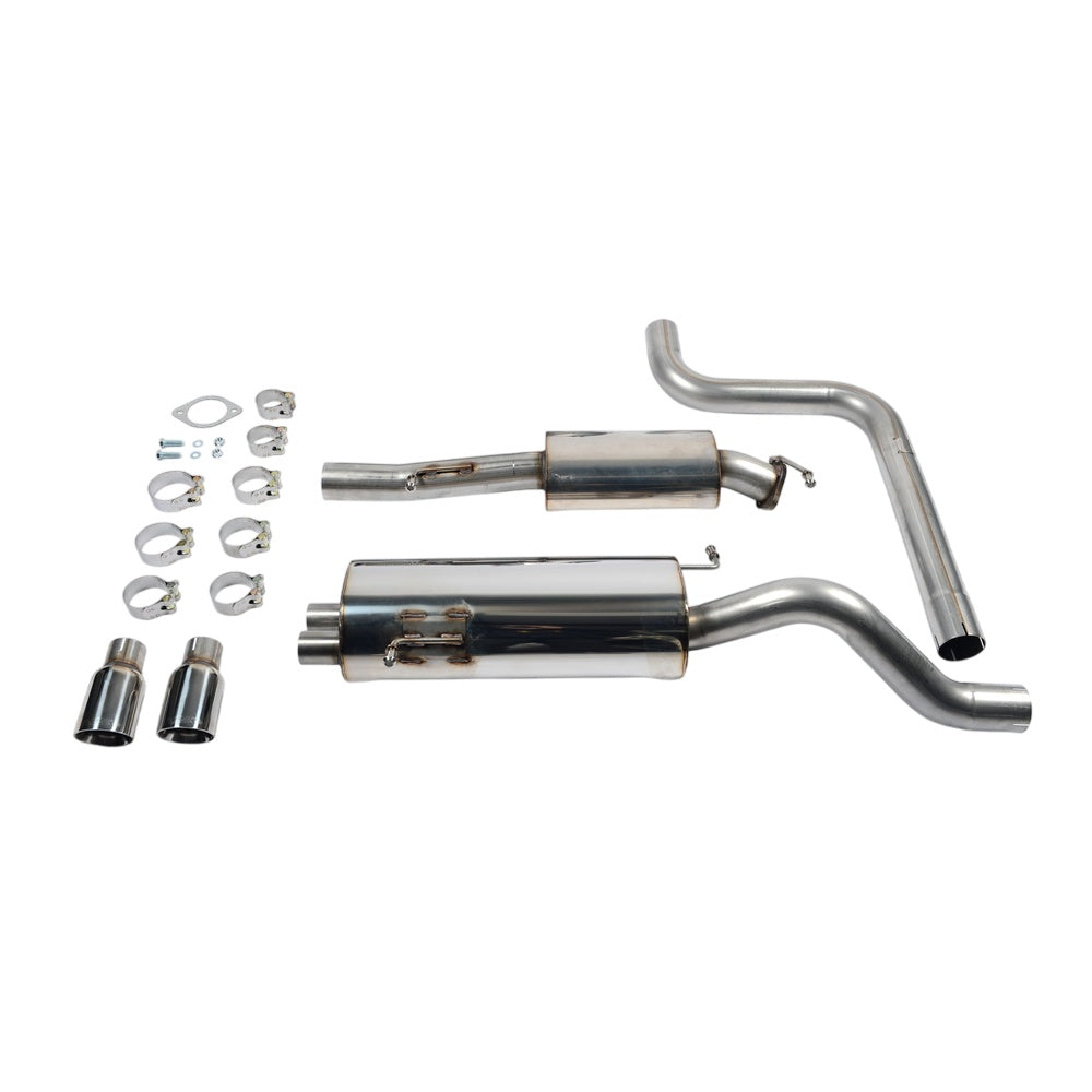 Milltek Ford Fiesta Mk7/Mk7.5 ST 1.6 litre EcoBoost 182PS & ST200 2013-2017 Cat-back Exhaust  - Race System Polished Tips
