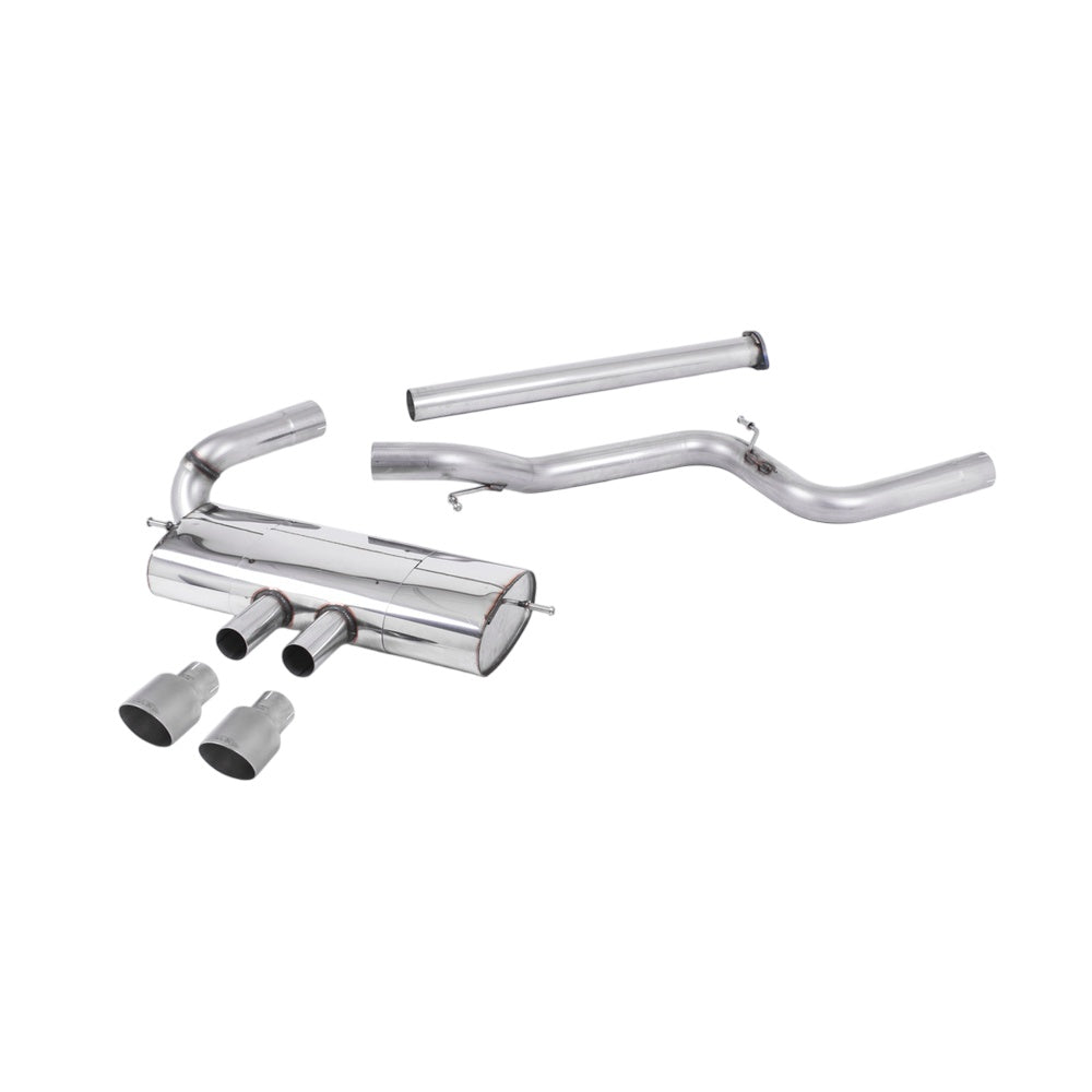 Milltek Ford Focus Mk3 ST 2.0-litre EcoBoost 5-Door Hatchback 2012-2018 Cat-back Exhaust  - Non Resonated Titanium Tips
