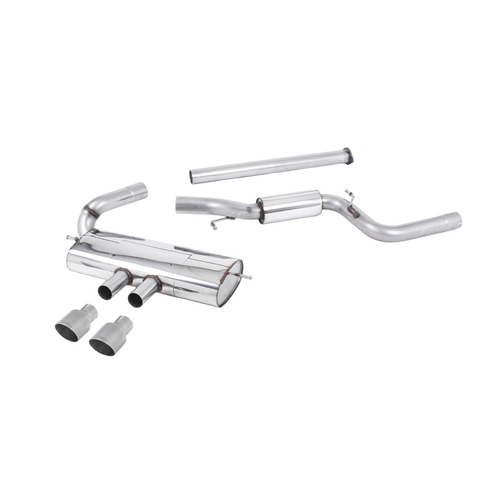 Milltek Ford Focus Mk3 ST 2.0-litre EcoBoost 5-Door Hatchback 2012-2018 Cat-back Exhaust  - Semi Resonated Titanium Tips
