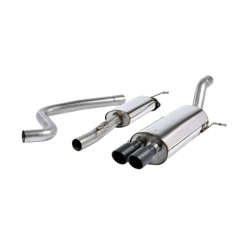 Milltek Ford Fiesta Mk7/Mk7.5 ST 1.6 litre EcoBoost 182PS & ST200 2013-2017 Cat-back Exhaust  - Race System Black Tips