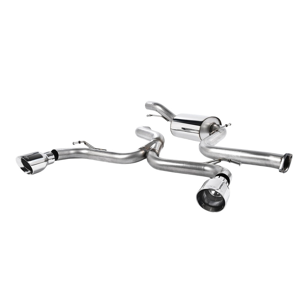 Milltek Ford Focus Mk2 ST 225 2005-2010 Cat-back Exhaust - Race System Polished Tips